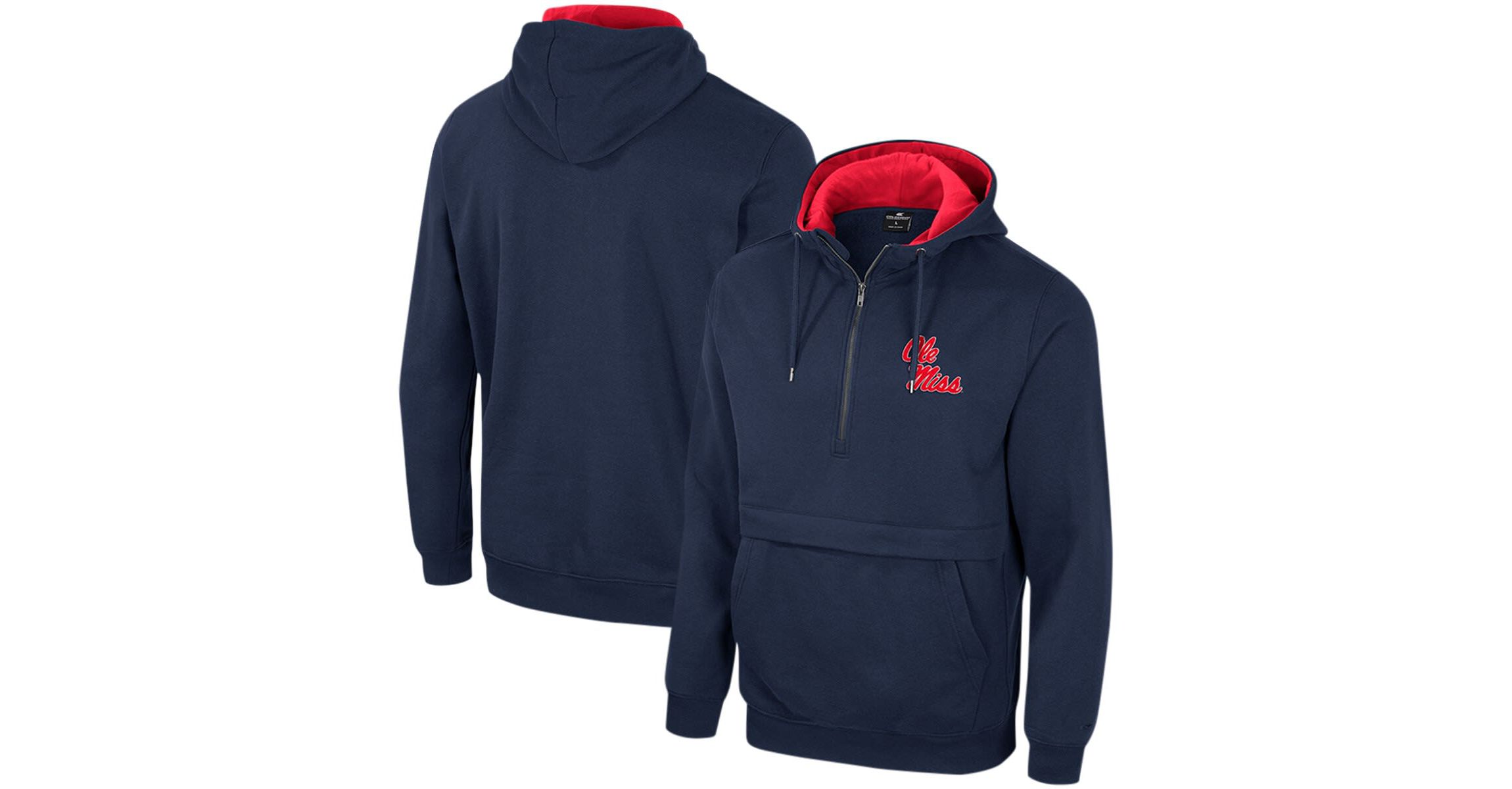 NCAA Ole Miss Rebels Half-Zip Hoodie