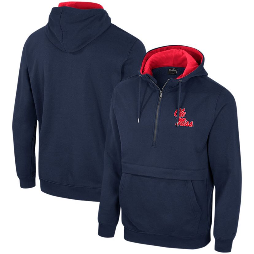 NCAA Ole Miss Rebels Half-Zip Hoodie