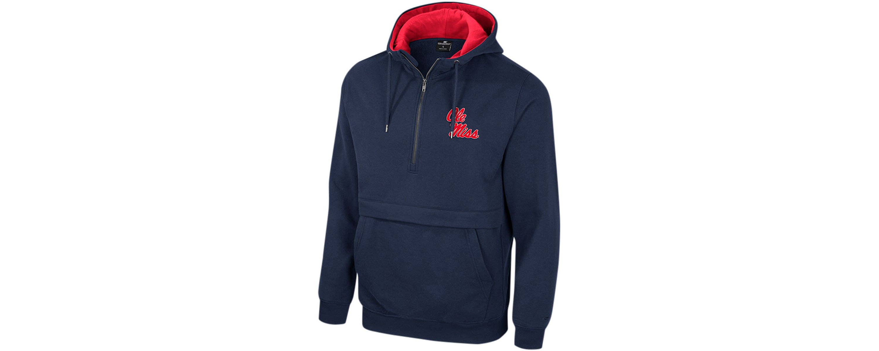 NCAA Ole Miss Rebels Half-Zip Hoodie