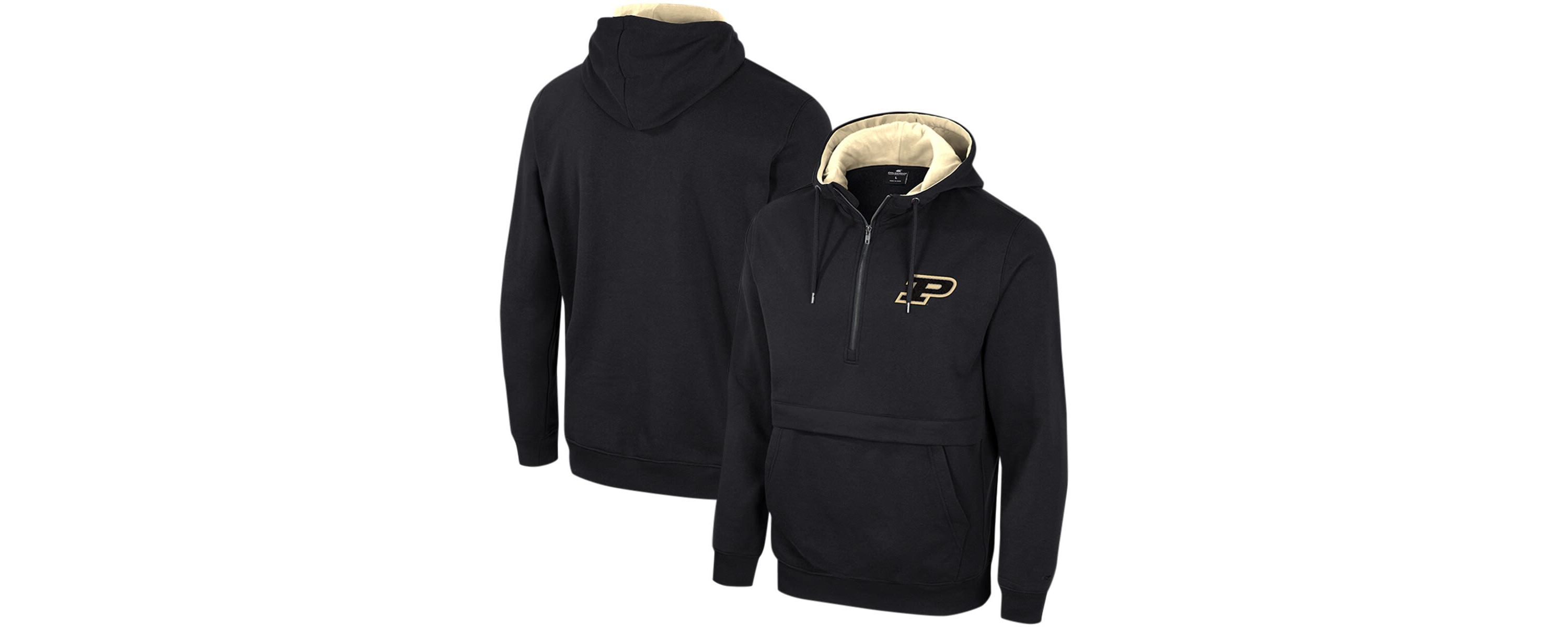 NCAA Purdue Boilermakers Half-Zip Hoodie