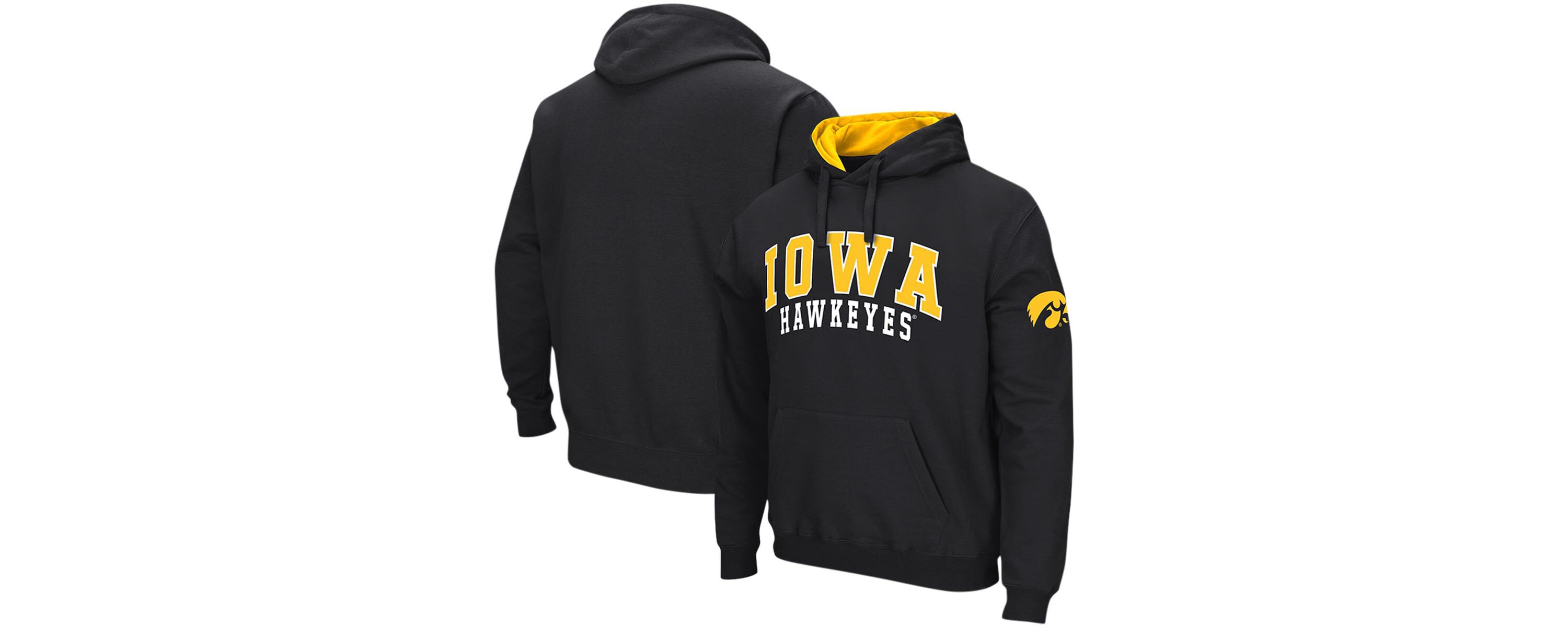 NCAA Iowa Hawkeyes Double Arch Pullover Hoodie