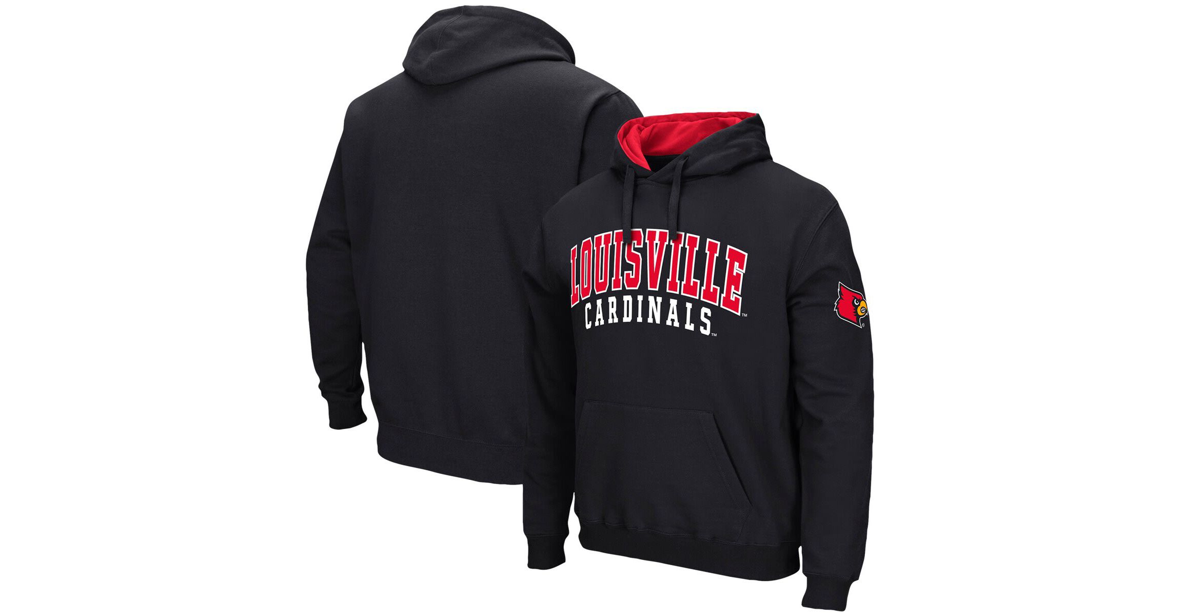 NCAA Louisville Cardinals Double Arch Pullover Hoodie