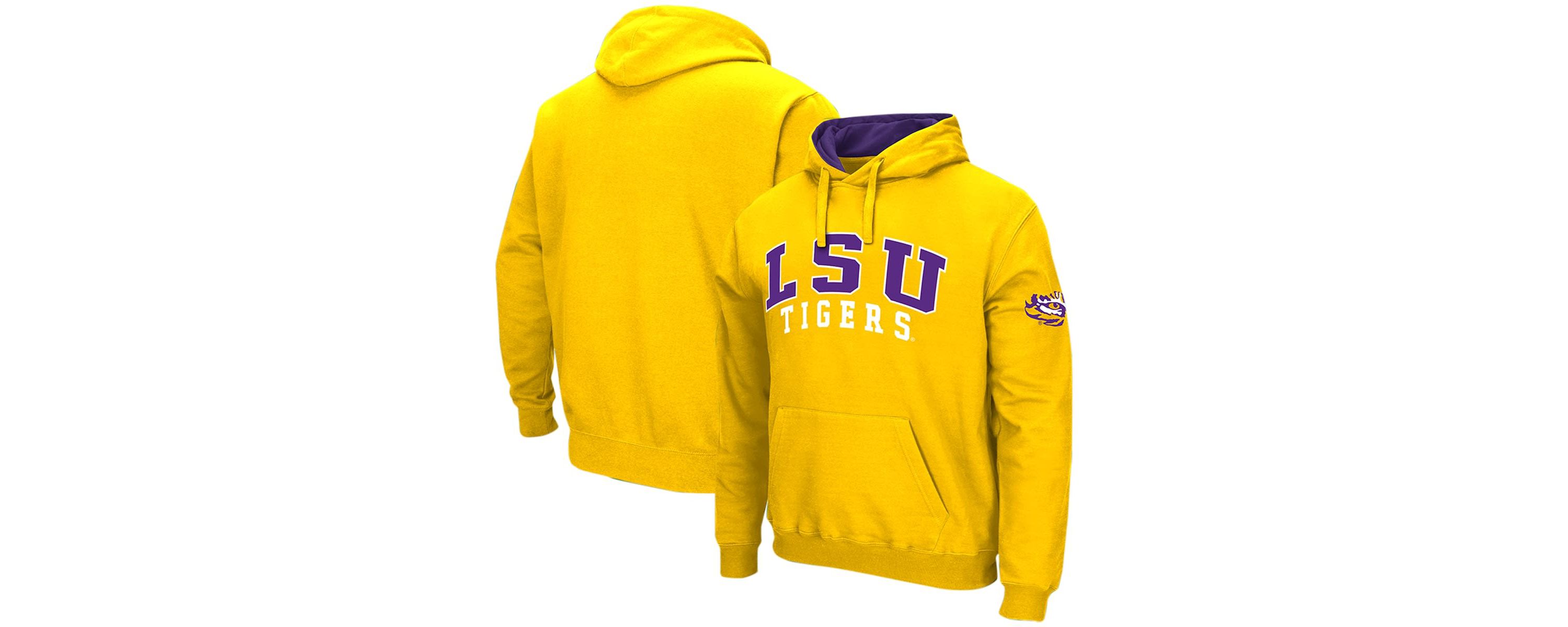NCAA LSU Tigers Double Arch Pullover Hoodie