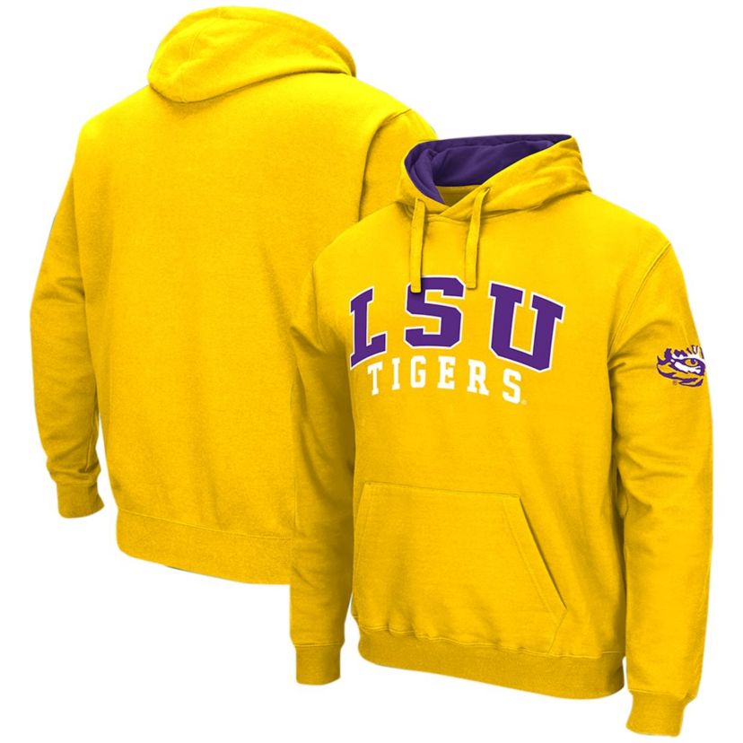 NCAA LSU Tigers Double Arch Pullover Hoodie