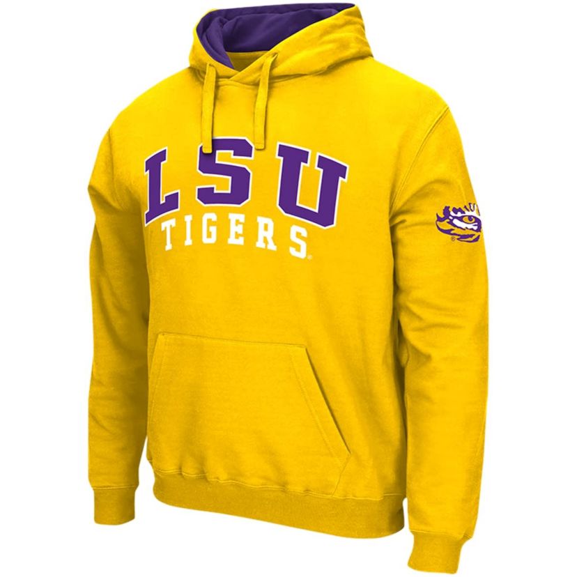 NCAA LSU Tigers Double Arch Pullover Hoodie