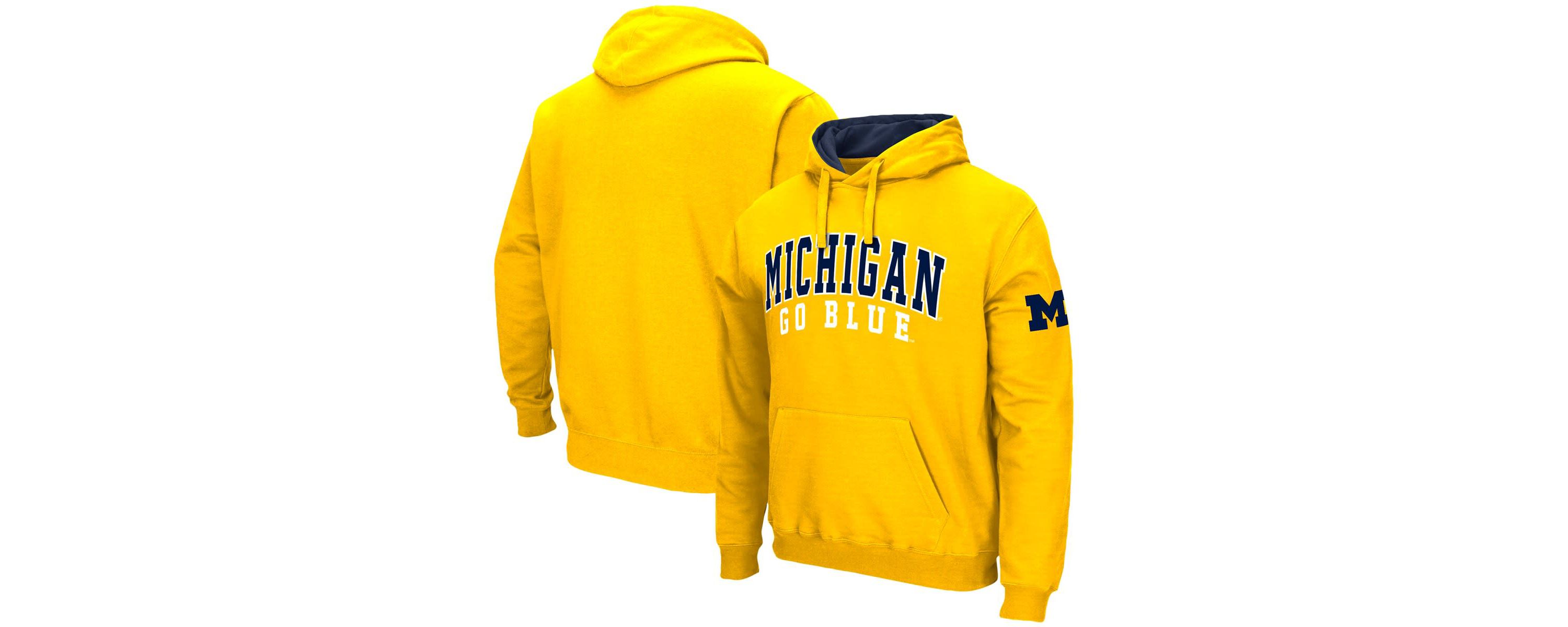 NCAA Michigan Wolverines Double Arch Pullover Hoodie