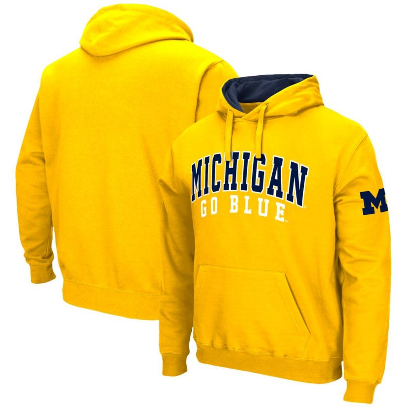 NCAA Michigan Wolverines Double Arch Pullover Hoodie