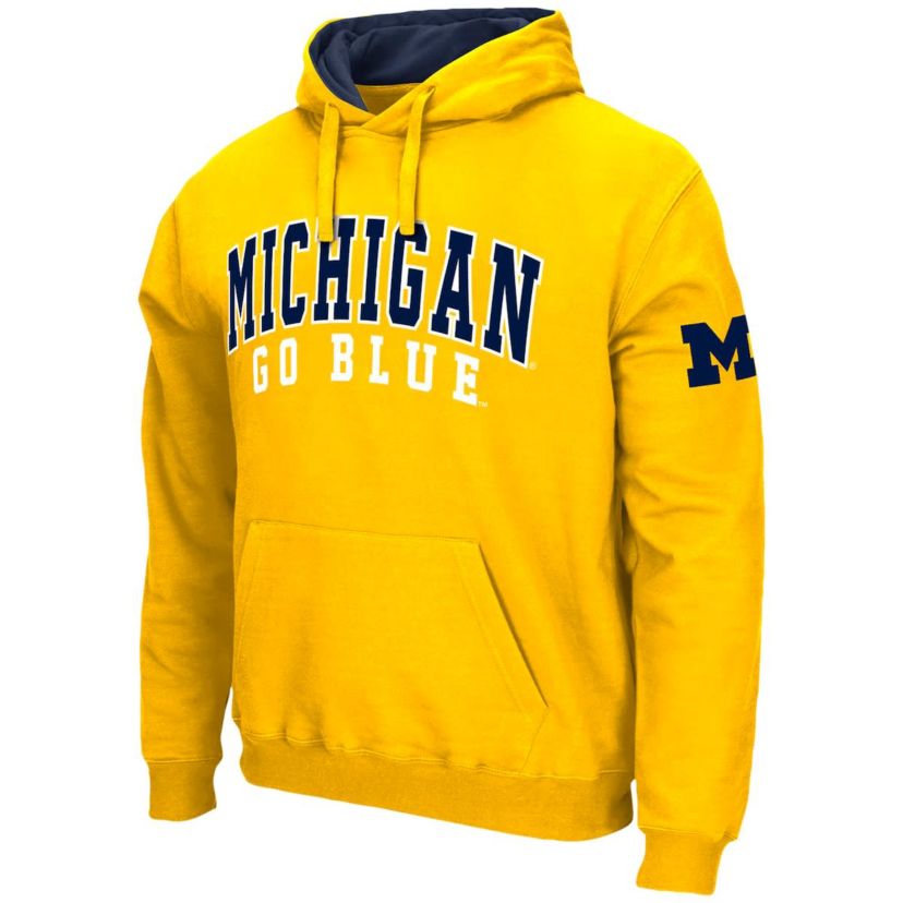 NCAA Michigan Wolverines Double Arch Pullover Hoodie