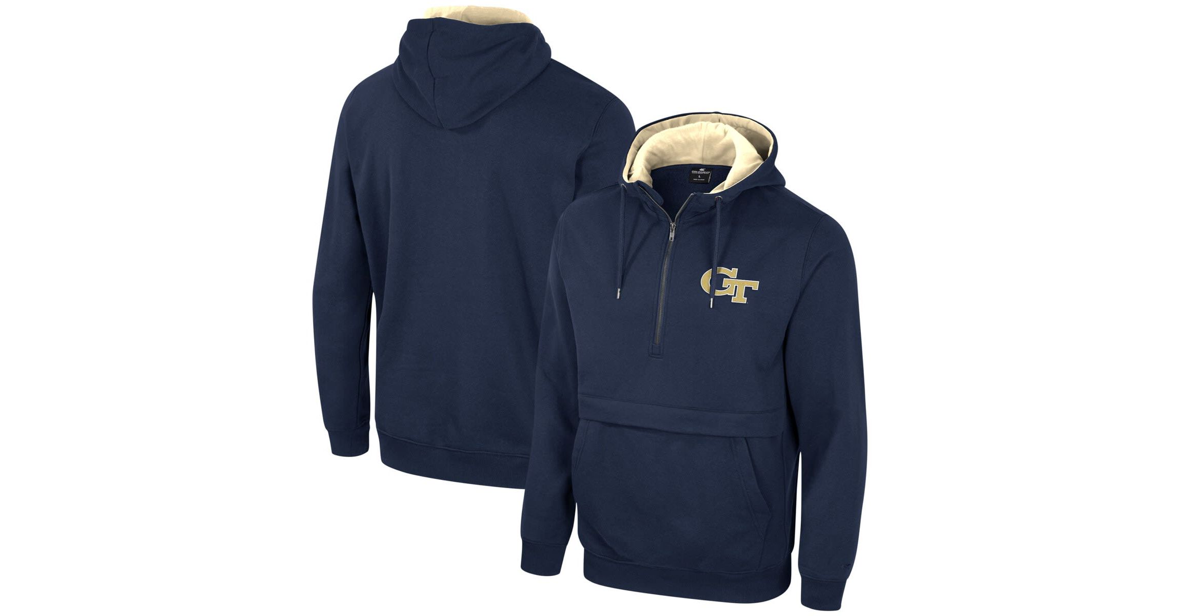 Georgia Tech Yellow Jackets NCAA Georgia Tech Jackets Half-Zip Hoodie