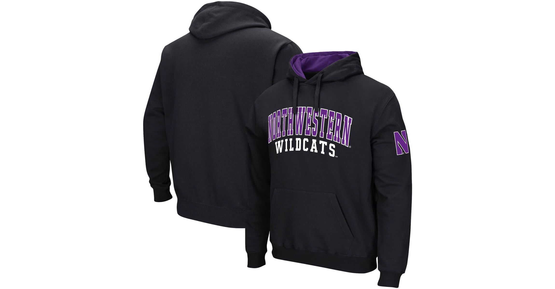 NCAA Northwestern Wildcats Double Arch Pullover Hoodie