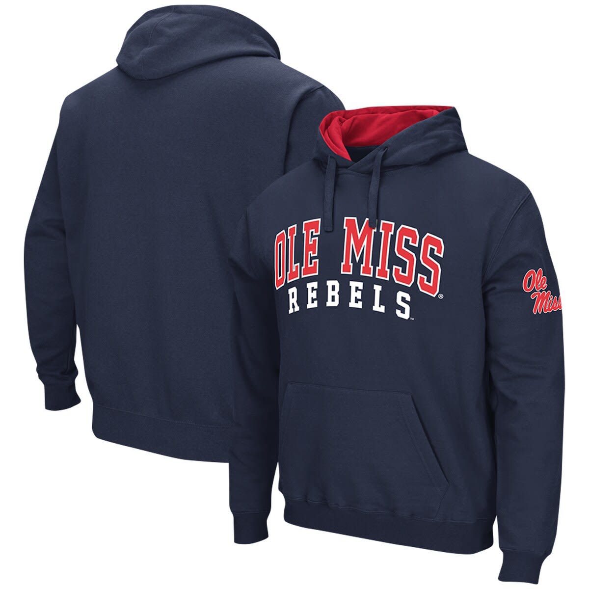 NCAA Ole Miss Rebels Double Arch Pullover Hoodie