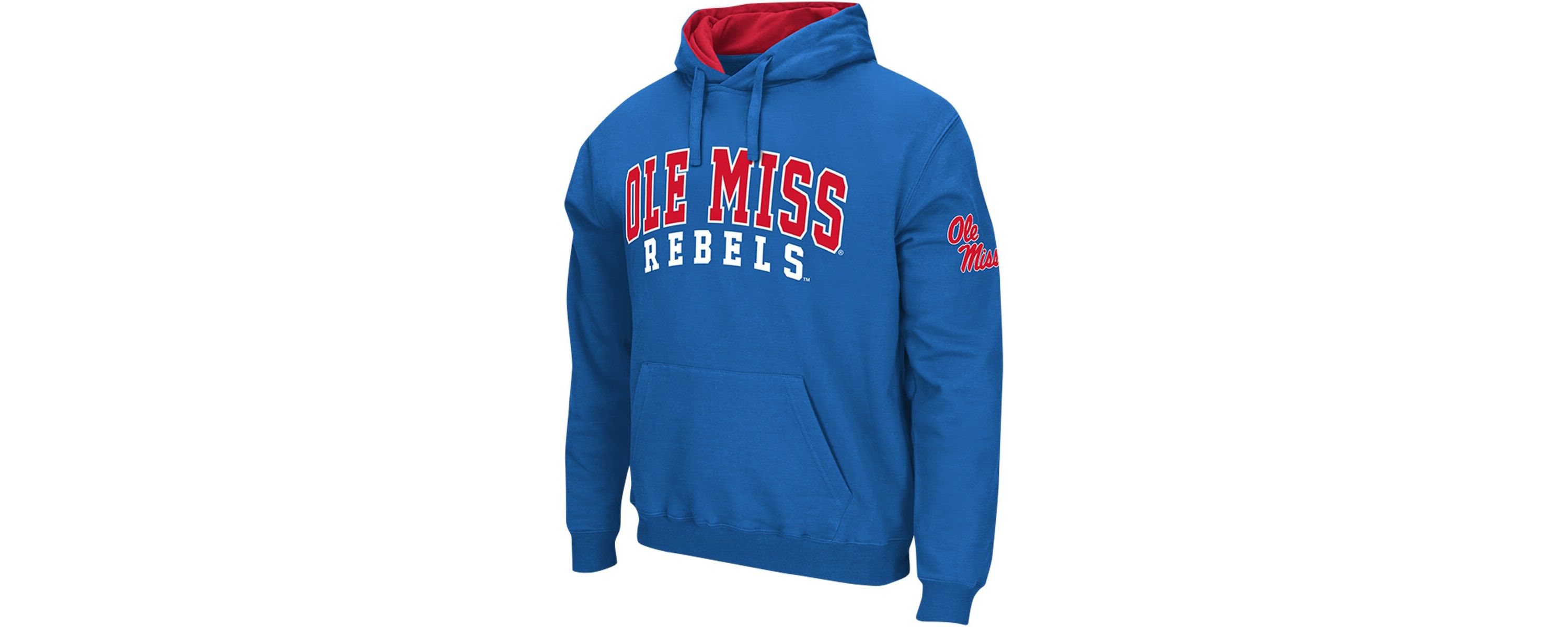 NCAA Powder Ole Miss Rebels Double Arch Pullover Hoodie