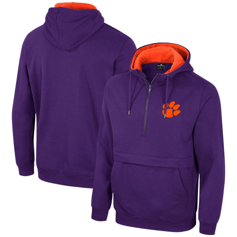 NCAA Clemson Tigers Half-Zip Hoodie