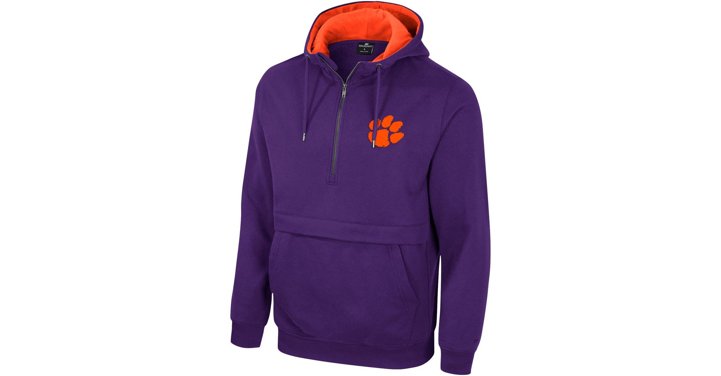 NCAA Clemson Tigers Half-Zip Hoodie