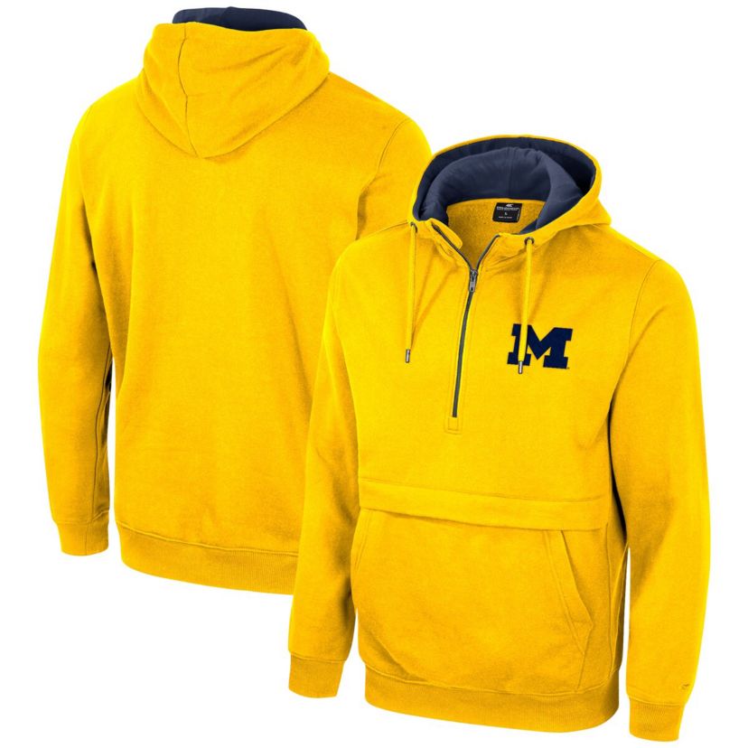 NCAA Michigan Wolverines Half-Zip Hoodie