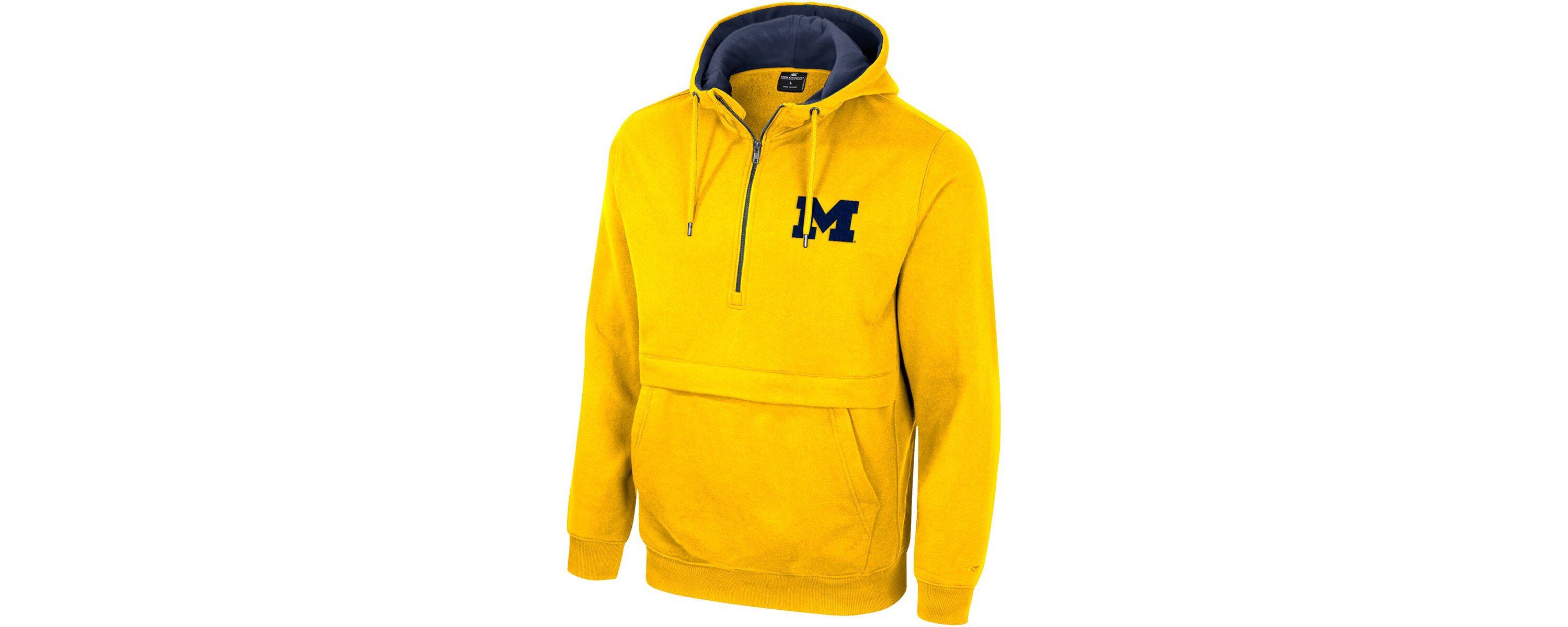 NCAA Michigan Wolverines Half-Zip Hoodie