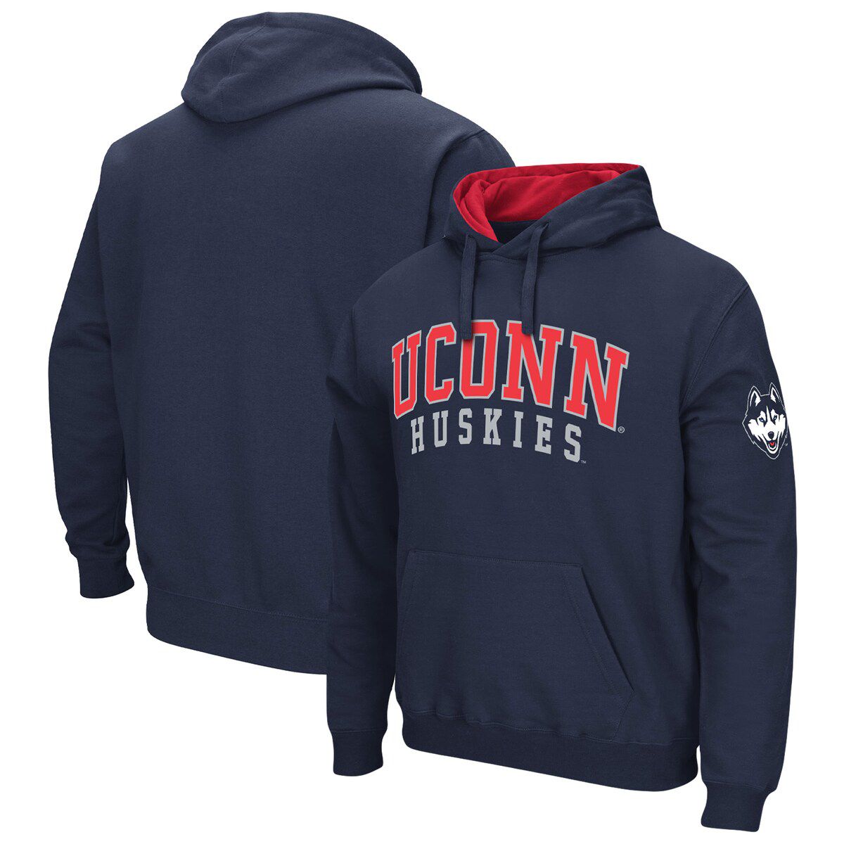 Connecticut Huskies NCAA UConn Huskies Double Arch Pullover Hoodie