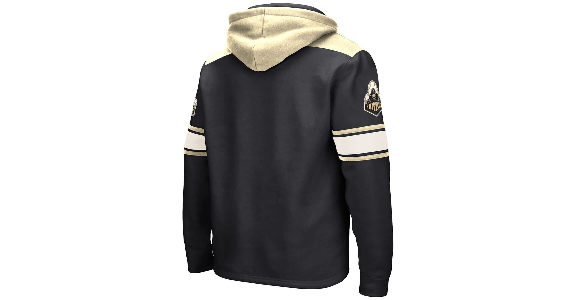 NCAA Purdue Boilermakers Big & Tall Hockey Lace-Up Pullover Hoodie