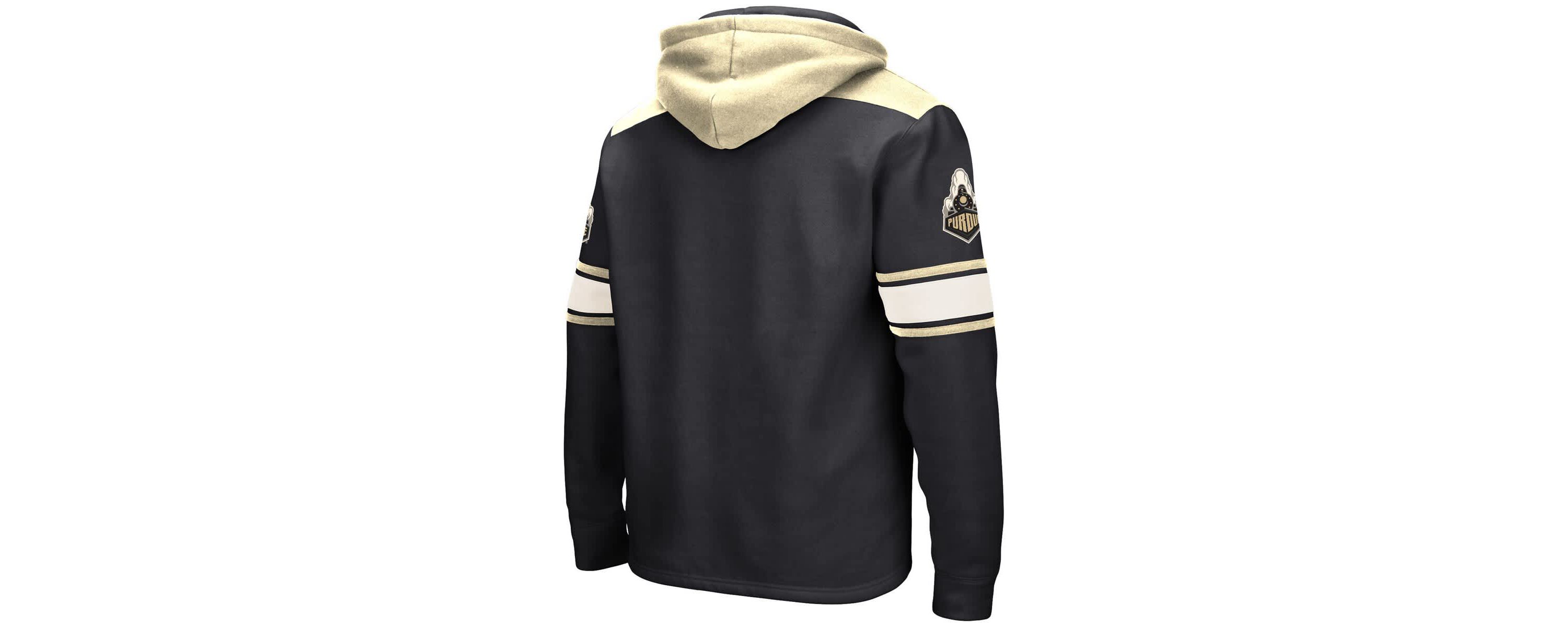 NCAA Purdue Boilermakers Big & Tall Hockey Lace-Up Pullover Hoodie