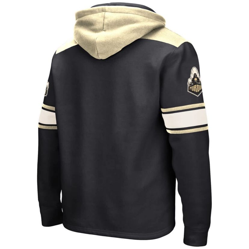 NCAA Purdue Boilermakers Big & Tall Hockey Lace-Up Pullover Hoodie