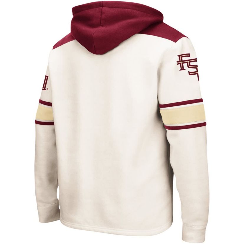 NCAA Florida State Seminoles Big & Tall Hockey Lace-Up Pullover Hoodie