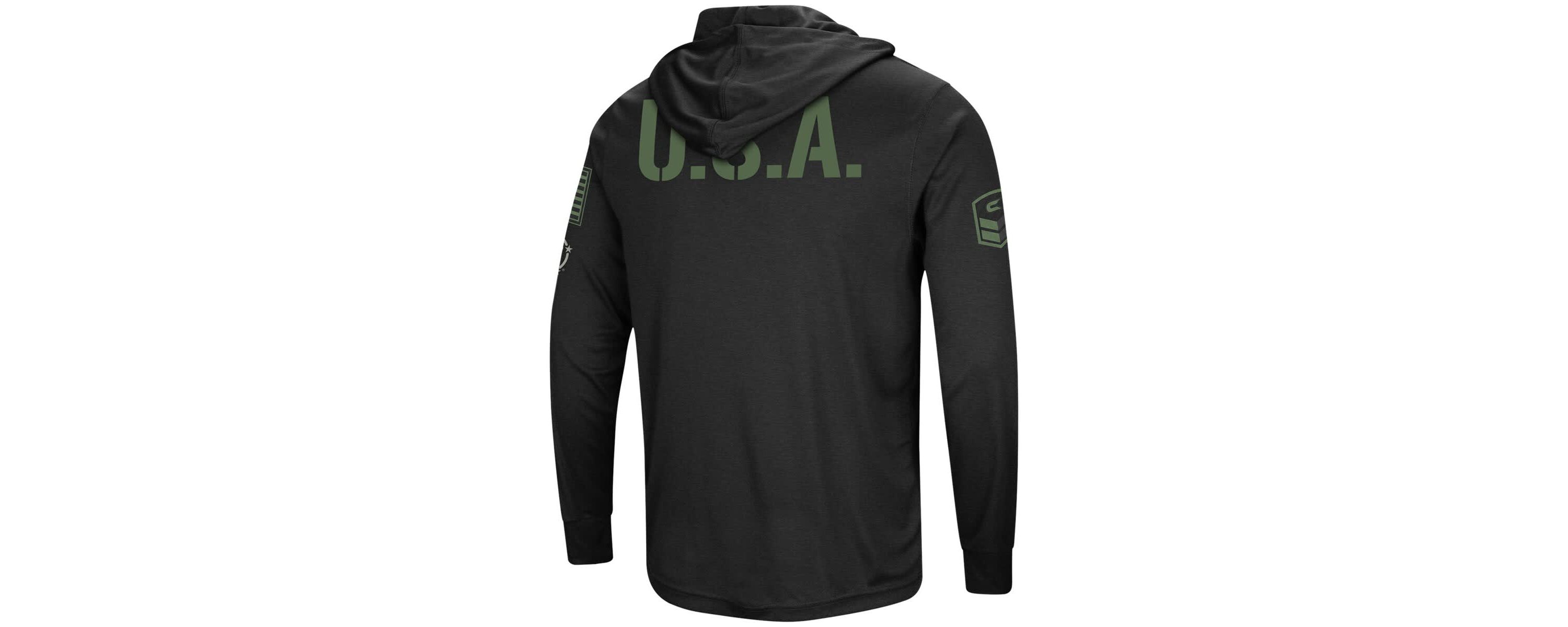 NCAA Iowa Hawkeyes Big & Tall OHT Military Appreciation Tango Long Sleeve Hoodie T-Shirt