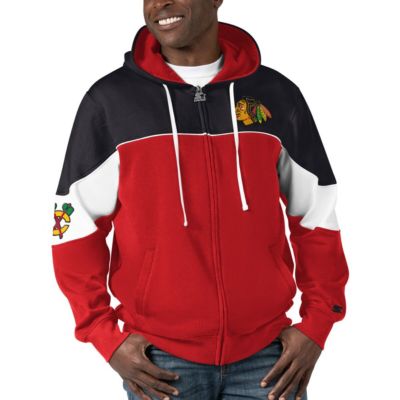 Starter Men's NHL Chicago Blackhawks Power Forward Full-Zip Hoodie