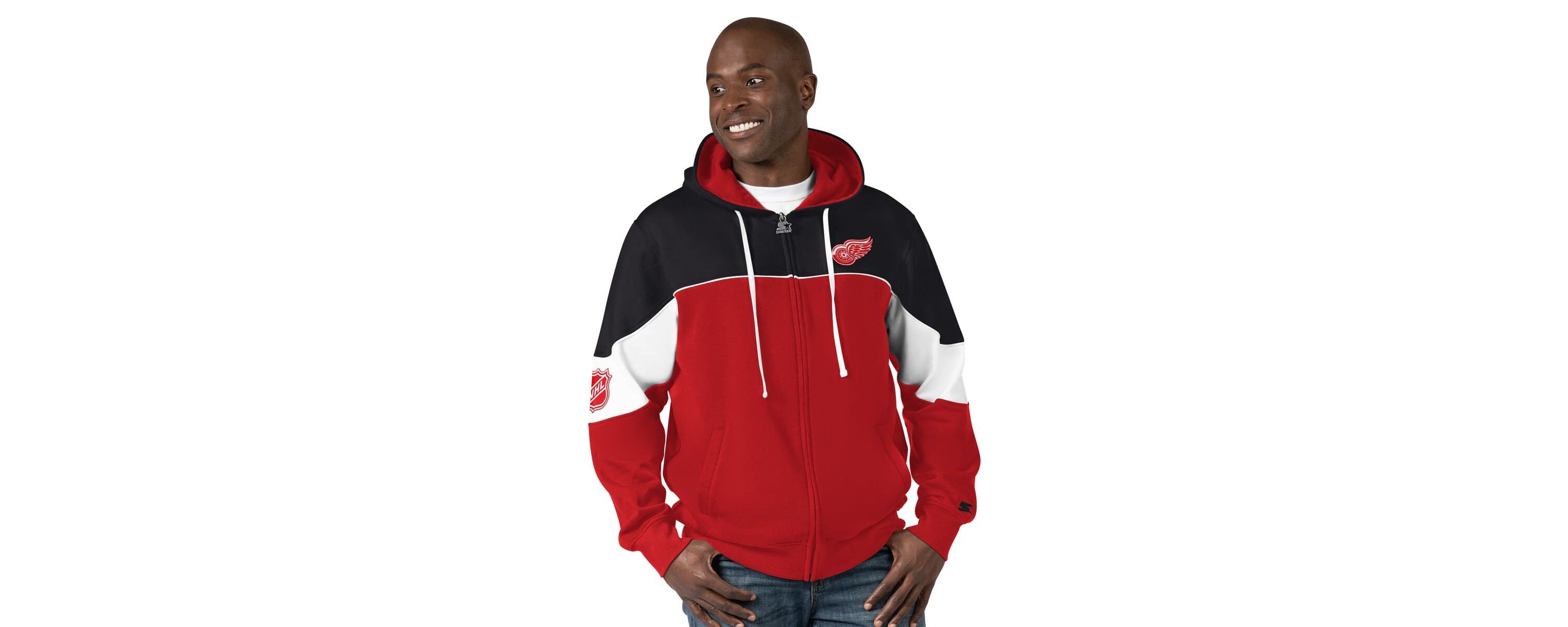 NHL Detroit Wings Power Forward Full-Zip Hoodie