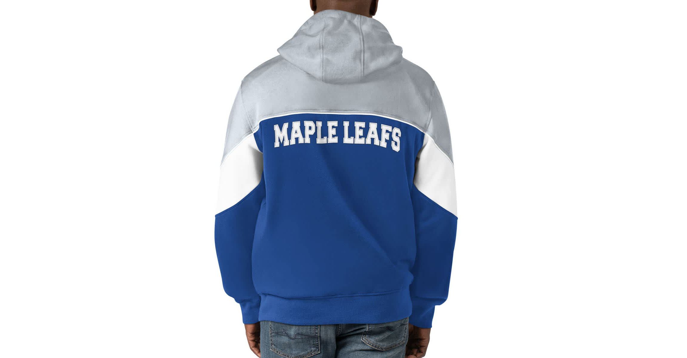 NHL Blue/Gray Toronto Maple Leafs Power Forward Full-Zip Hoodie