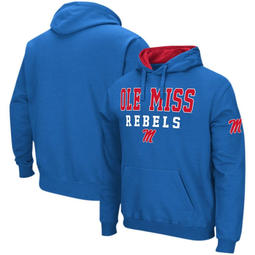 NCAA Powder Ole Miss Rebels Sunrise Pullover Hoodie