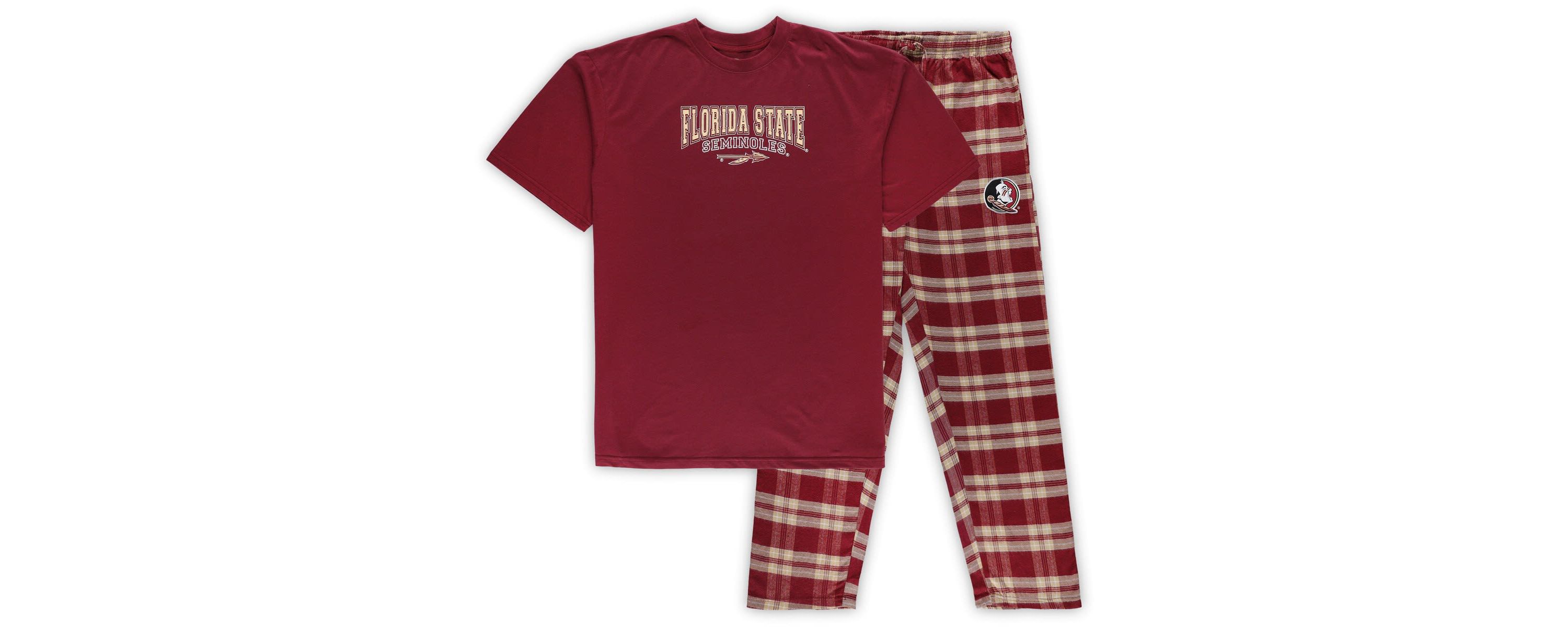 NCAA Florida State Seminoles Big & Tall 2-Pack T-Shirt & Flannel Pants Set