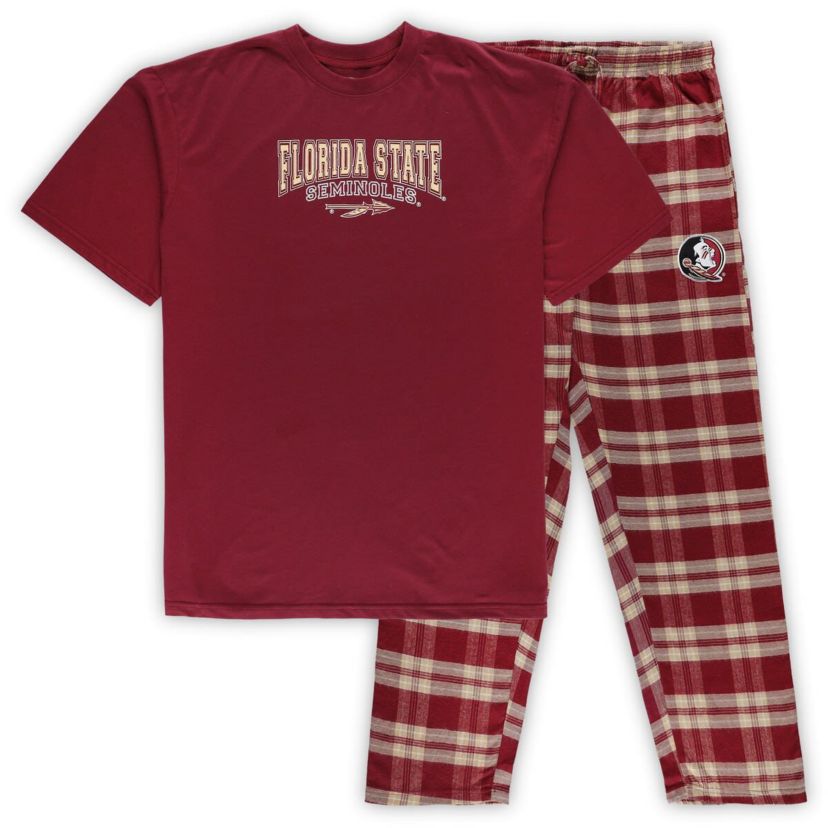 NCAA Florida State Seminoles Big & Tall 2-Pack T-Shirt & Flannel Pants Set