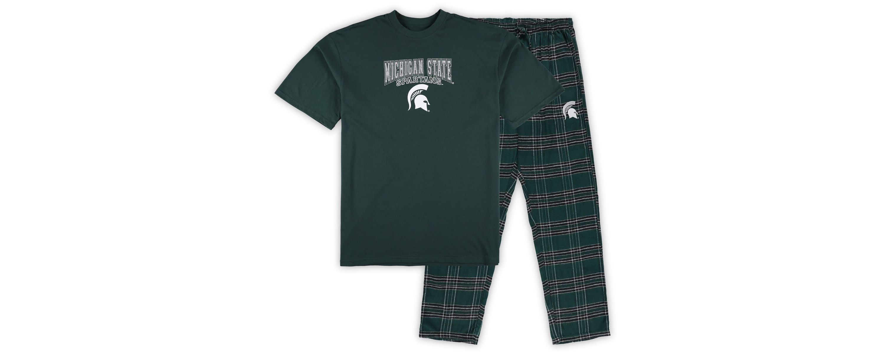 NCAA Michigan State Spartans Big & Tall 2-Pack T-Shirt & Flannel Pants Set