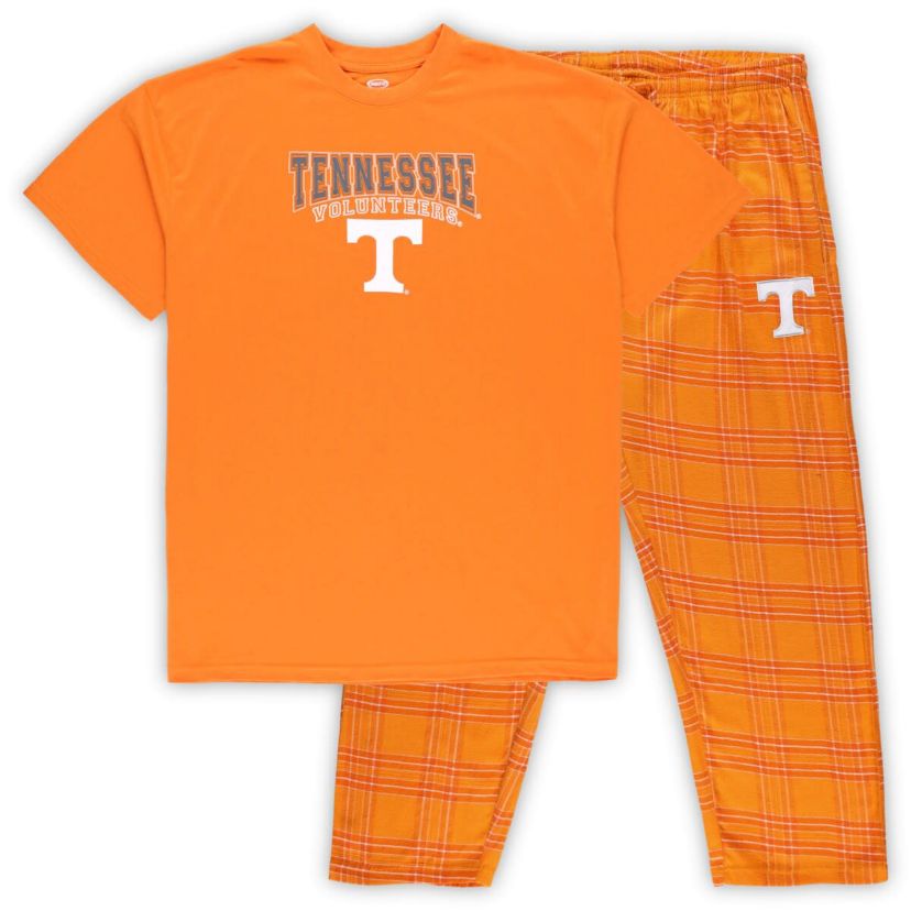 NCAA Tennessee Tennessee Volunteers Big & Tall 2-Pack T-Shirt & Flannel Pants Set