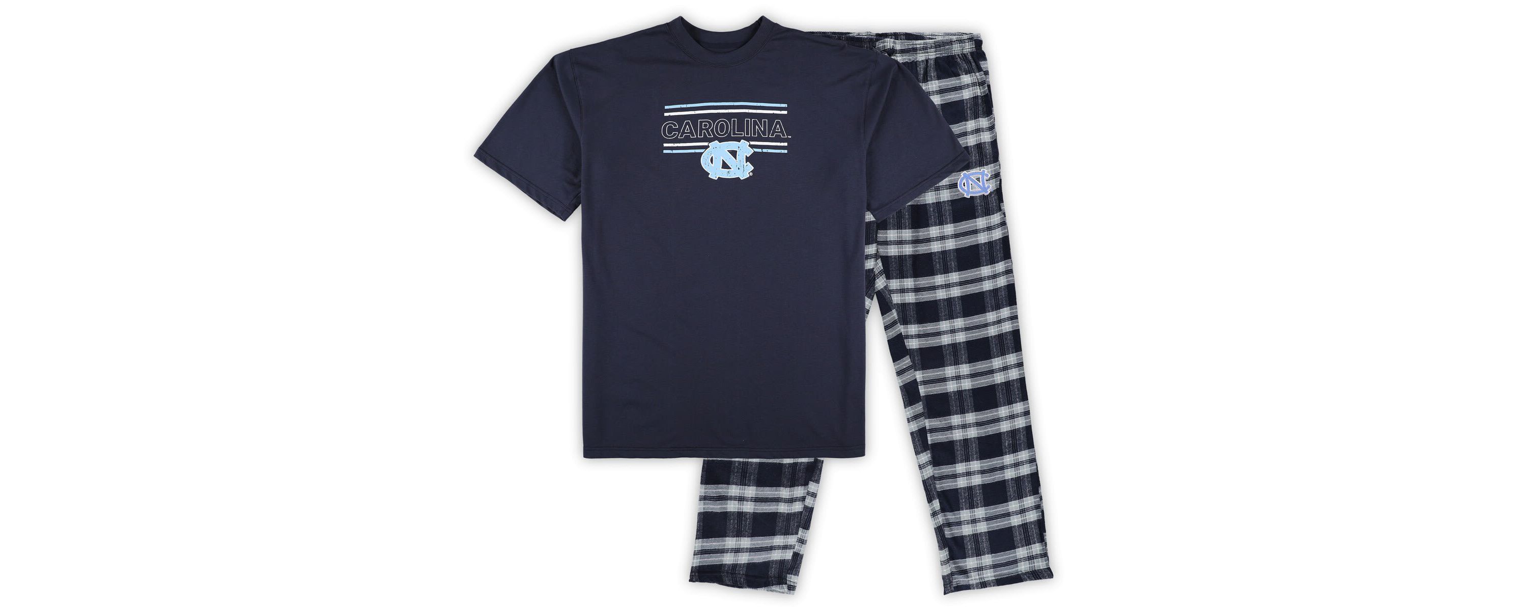 NCAA North Carolina Tar Heels Big & Tall 2-Pack T-Shirt & Flannel Pants Set