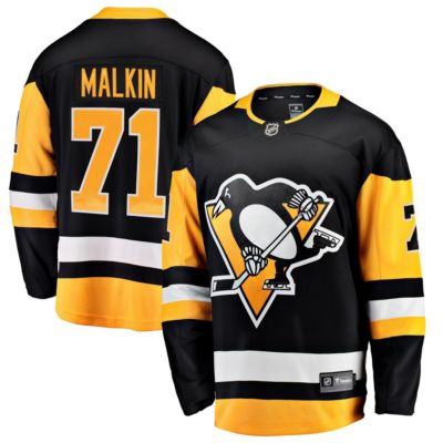 Men's NHL Fanatics Evgeni Malkin Pittsburgh Penguins Home Breakaway Jersey, Black, Medium