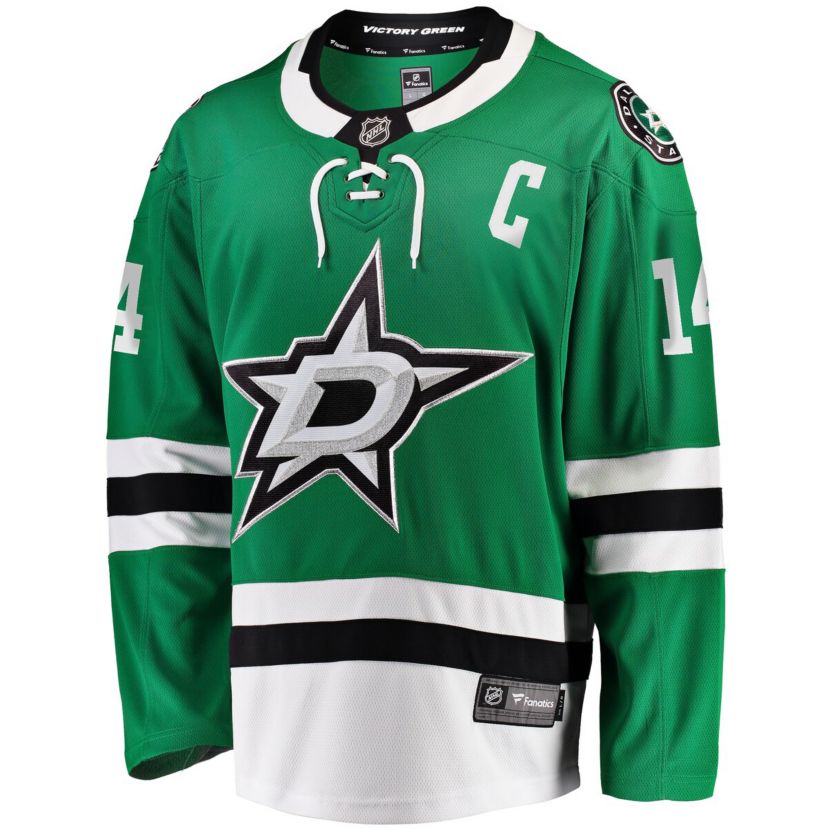 NHL Fanatics Jamie Benn Kelly Dallas Stars Captain Patch Home Breakaway Jersey