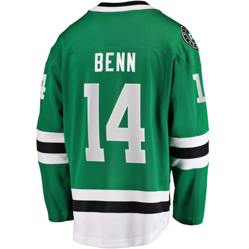 NHL Fanatics Jamie Benn Kelly Dallas Stars Captain Patch Home Breakaway Jersey