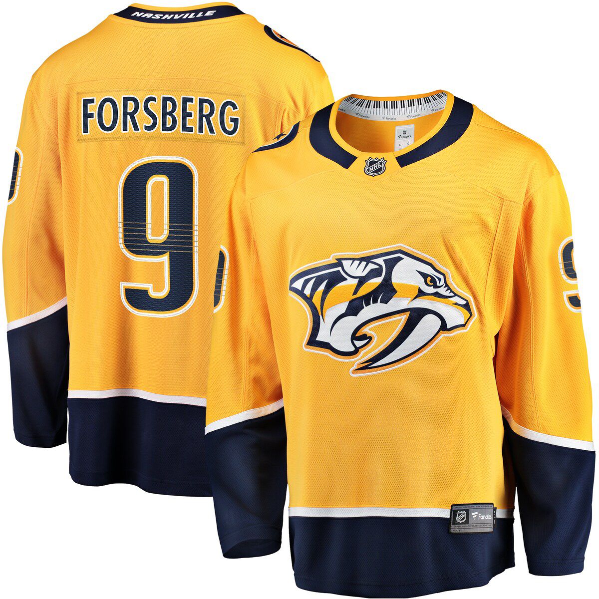 NHL Fanatics Filip Forsberg Nashville Predators Home Breakaway Jersey
