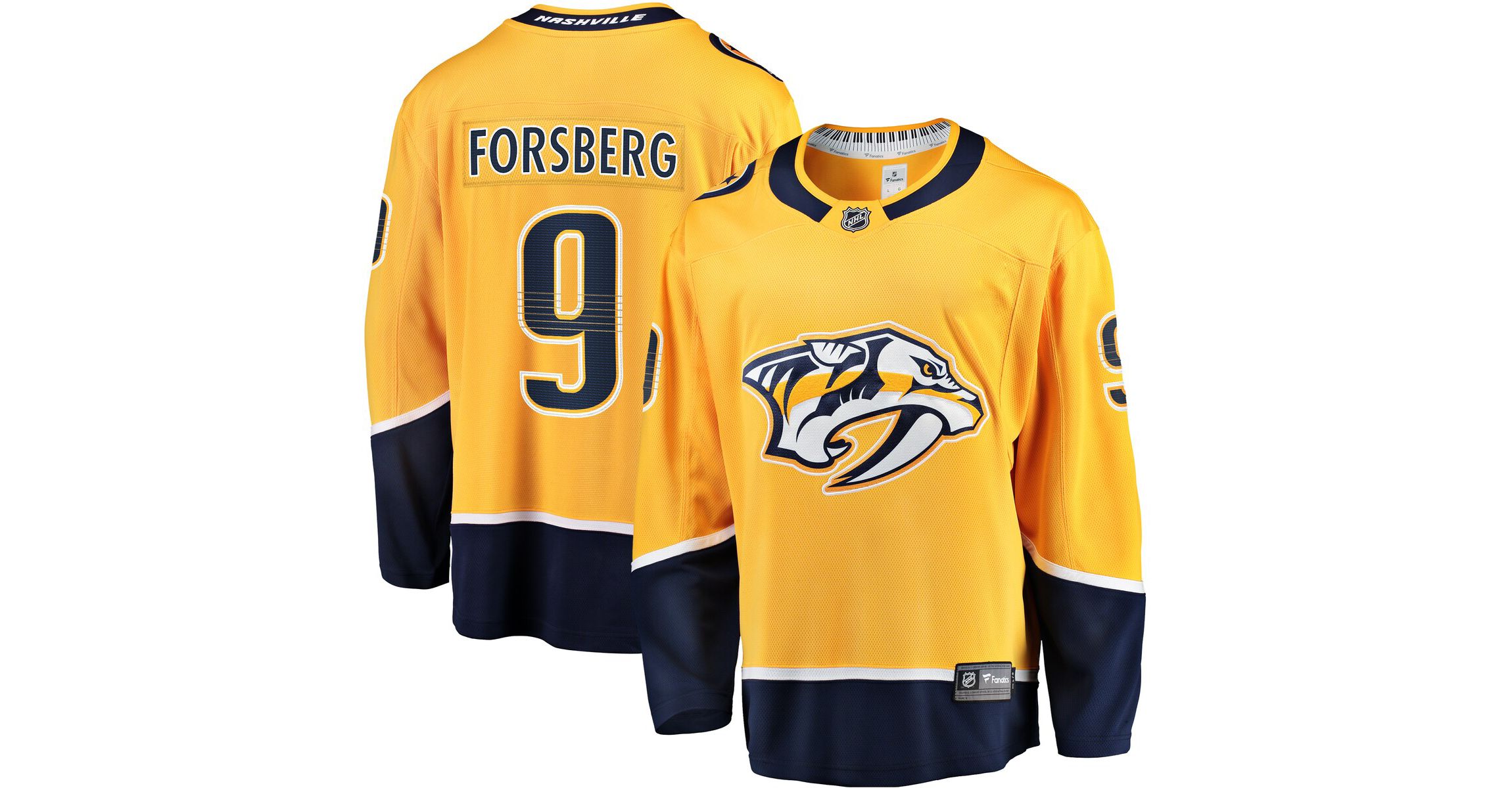 NHL Fanatics Filip Forsberg Nashville Predators Home Breakaway Jersey