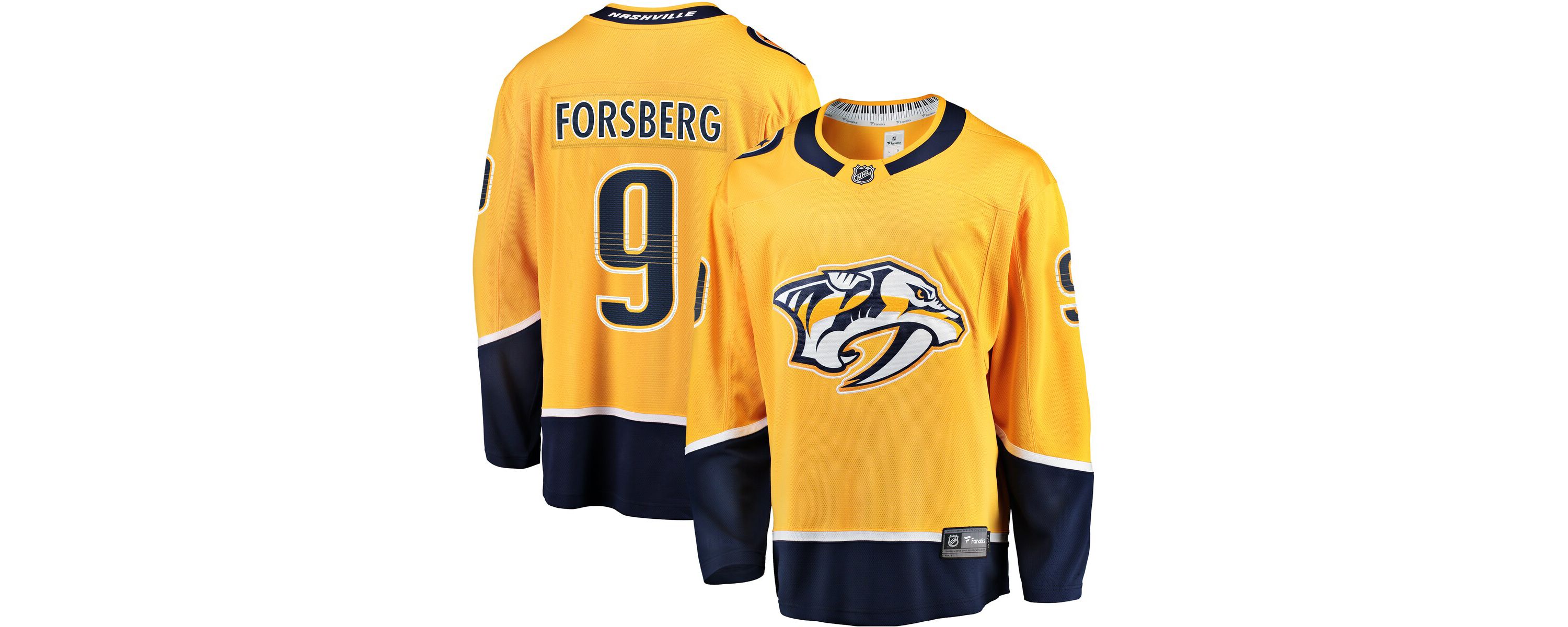 NHL Fanatics Filip Forsberg Nashville Predators Home Breakaway Jersey