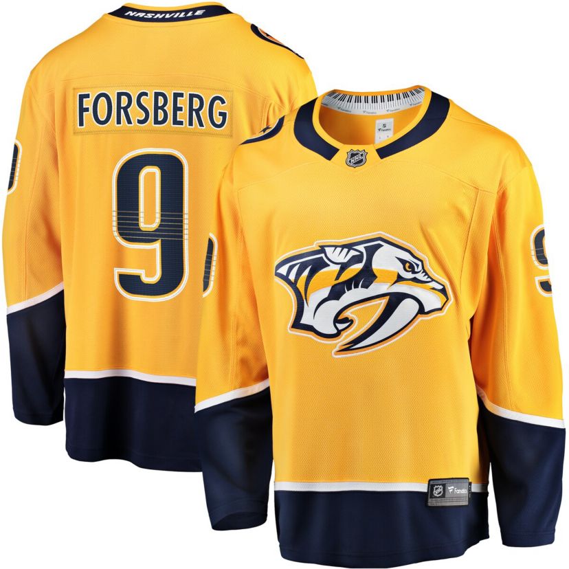 NHL Fanatics Filip Forsberg Nashville Predators Home Breakaway Jersey