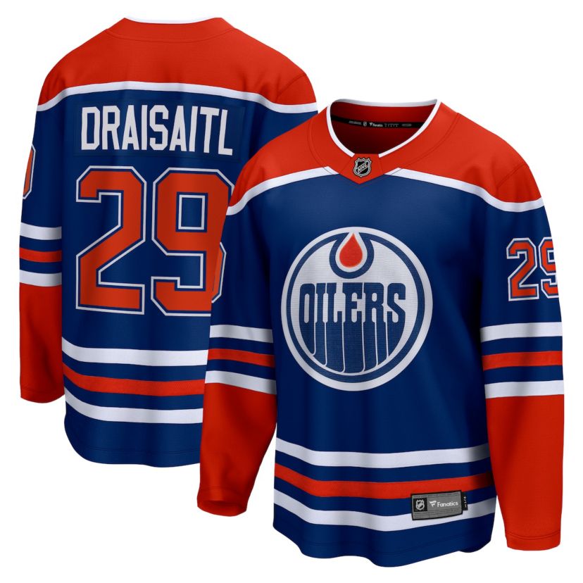 NHL Fanatics Leon Draisaitl Edmonton Oilers Home Breakaway Jersey