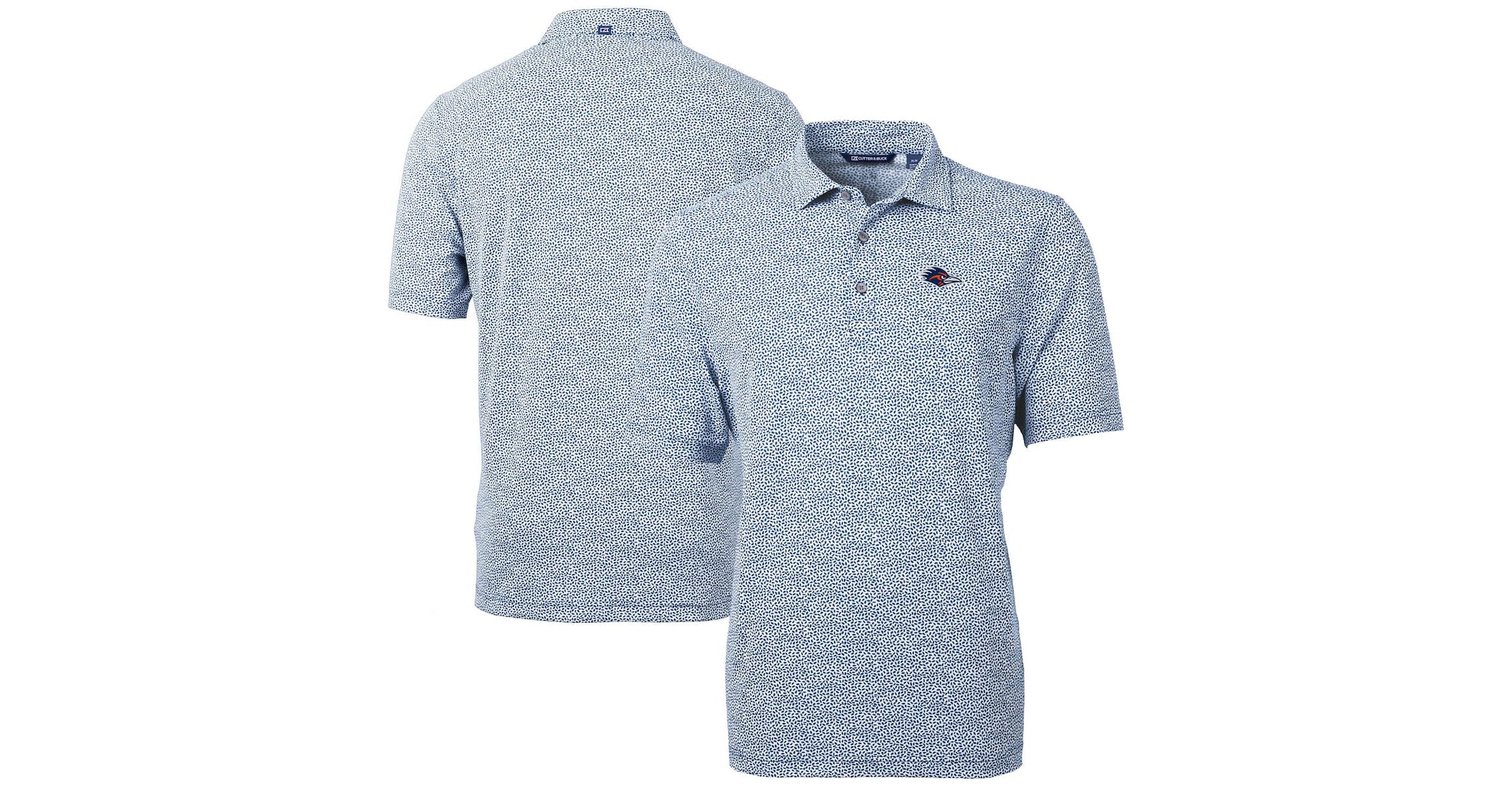 NCAA UTSA Roadrunners DryTec Virtue Eco Pique Botanical Print Recycled Polo