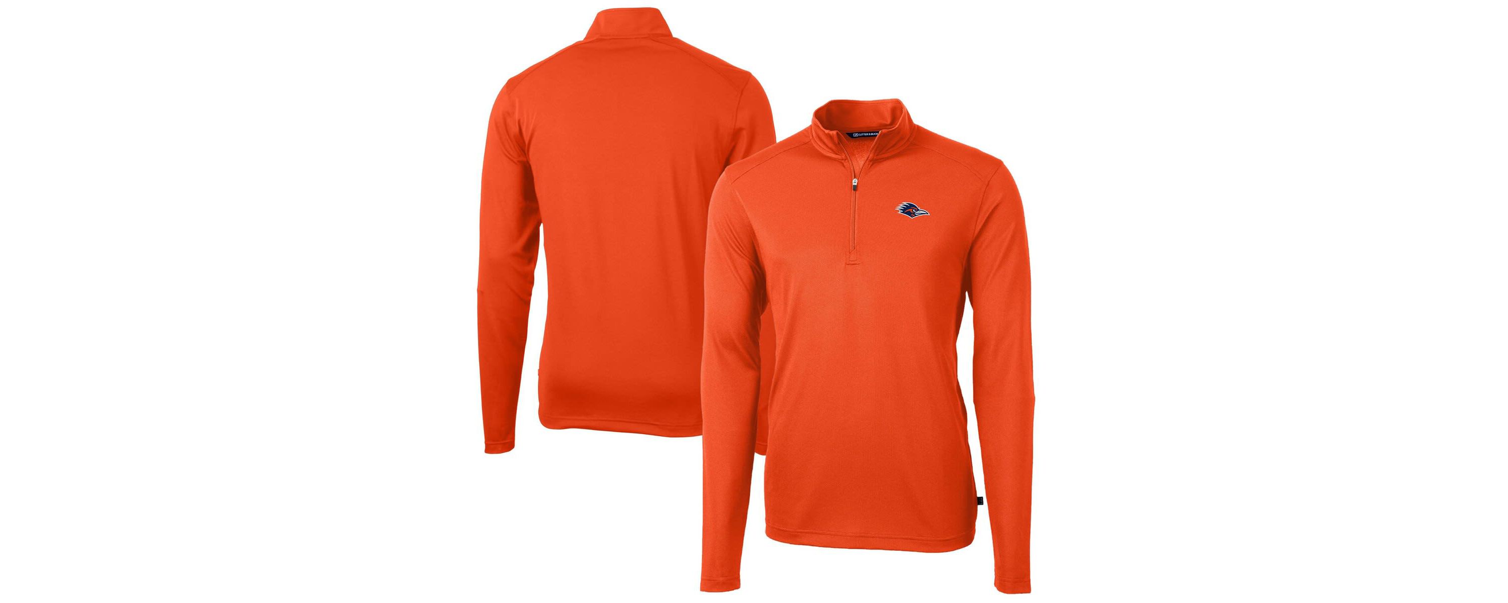 NCAA UTSA Roadrunners Virtue Eco Pique Recycled Quarter-Zip DryTec Top