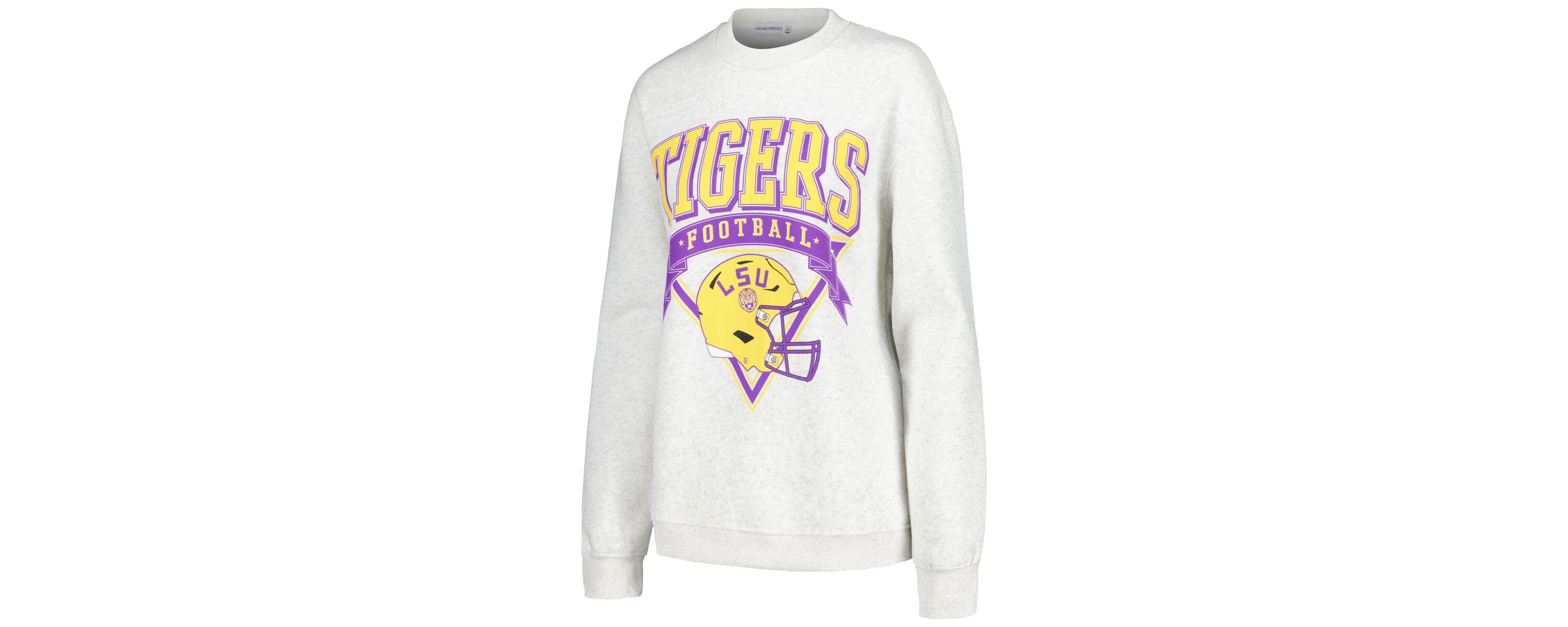 NCAA LSU Tigers Logo Pullover Sweatshirt
