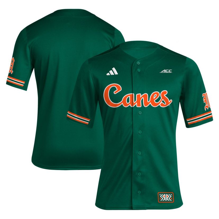 Miami (FL) Hurricanes NCAA Miami Hurricanes Reverse Retro Replica Baseball Jersey