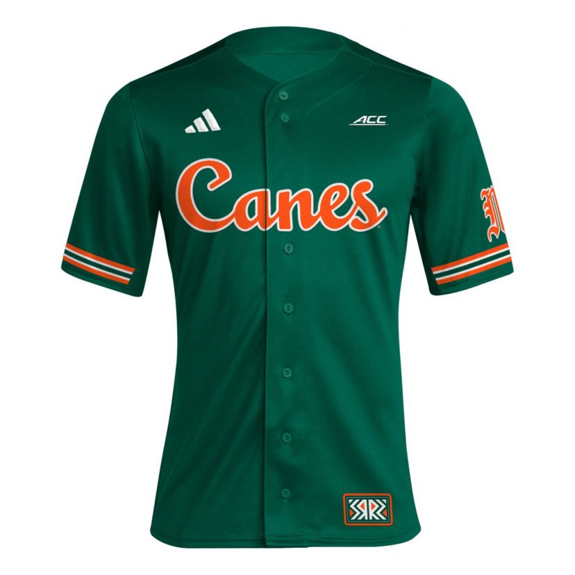 Miami (FL) Hurricanes NCAA Miami Hurricanes Reverse Retro Replica Baseball Jersey