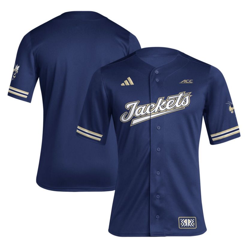 Georgia Tech Yellow Jackets NCAA Georgia Tech Jackets Reverse Retro Replica Baseball Jersey