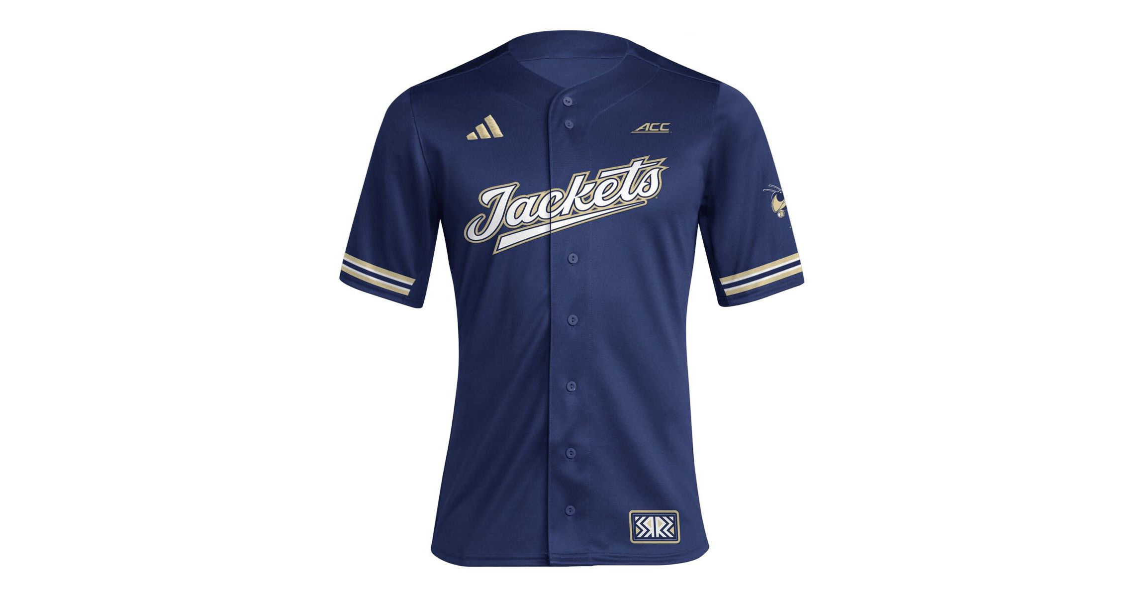 Georgia Tech Yellow Jackets NCAA Georgia Tech Jackets Reverse Retro Replica Baseball Jersey